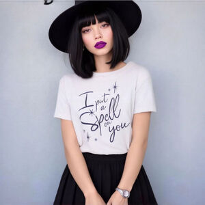 LuLaRoe Liv XS Light Purple I Put a Spell on You T-Shirt